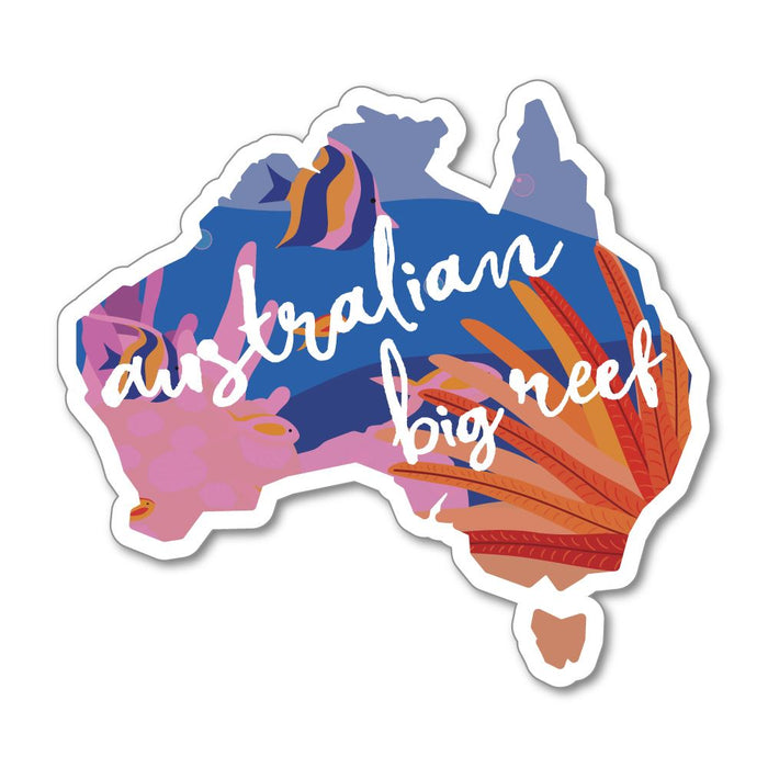 Australian Big Reef Great Barrier Sticker Decal