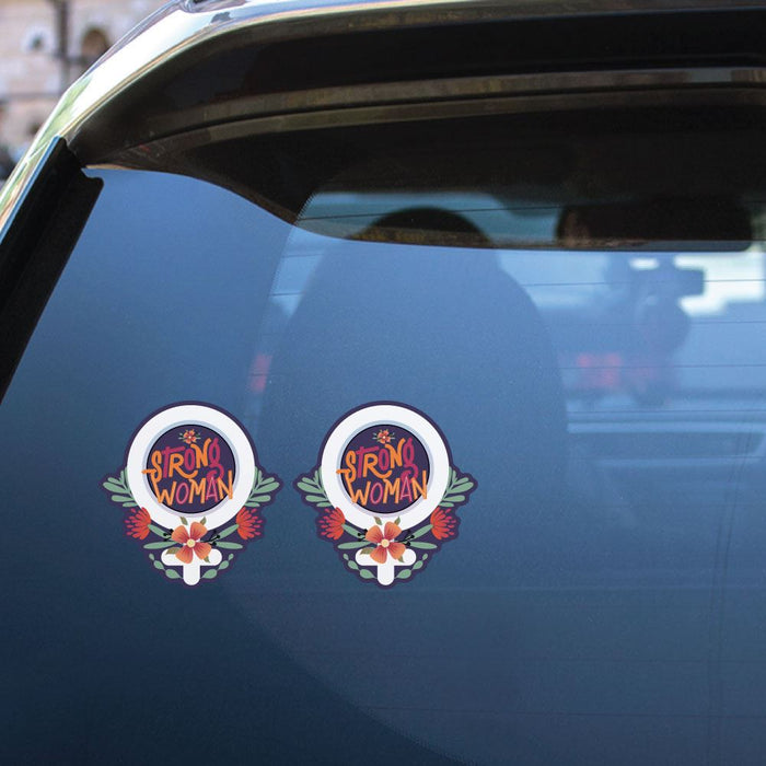 2X Strong Woman Sticker Decal