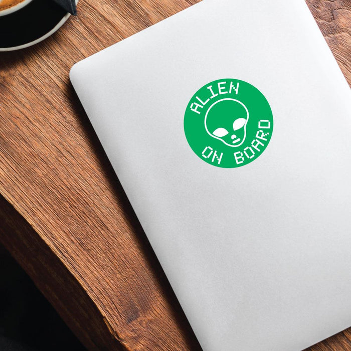 Alien On Board Sticker Decal