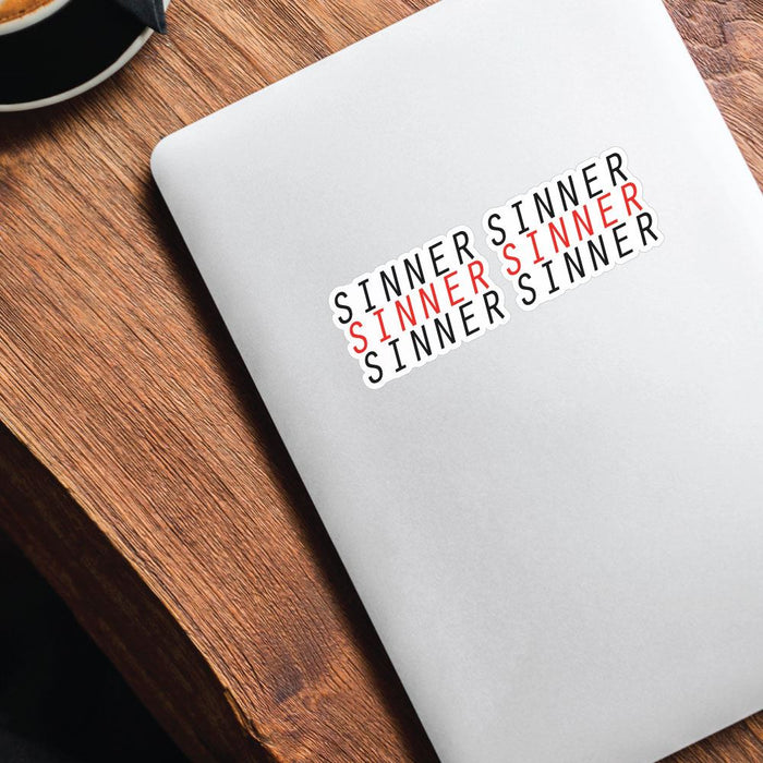 2X Im A Sinner Sticker Decal