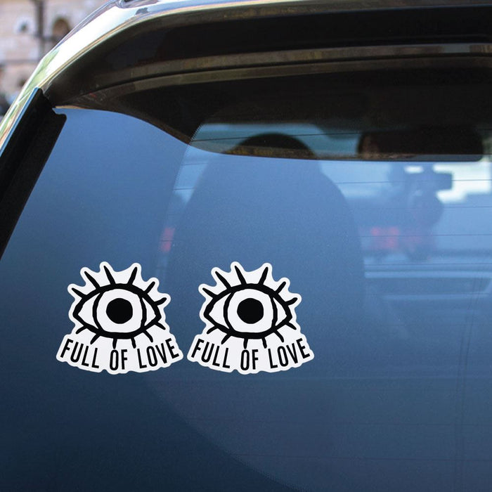 2X Eyes Full Of Love Sticker Decal