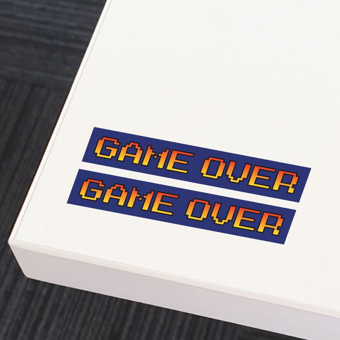 2X You Died Game Over Sticker Decal