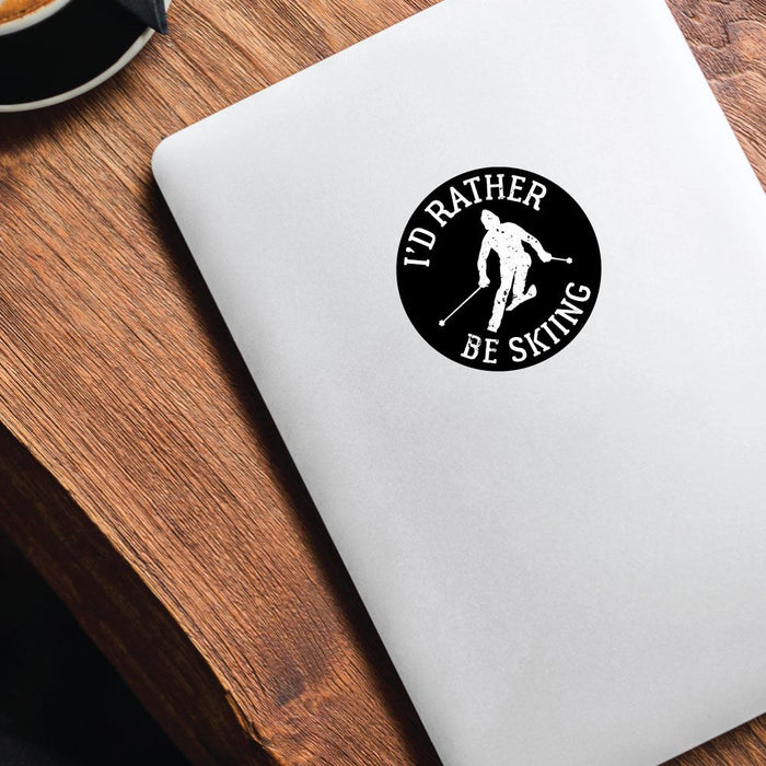 Rather Be Skiing Sticker Decal