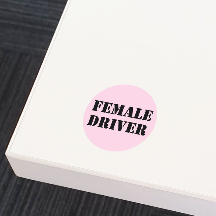 Female Driver Sticker Decal