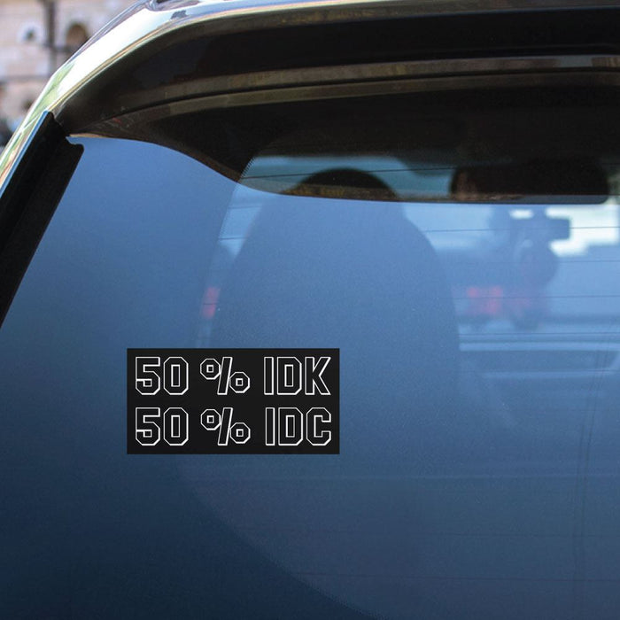 50 Percentage Idk Sticker Decal