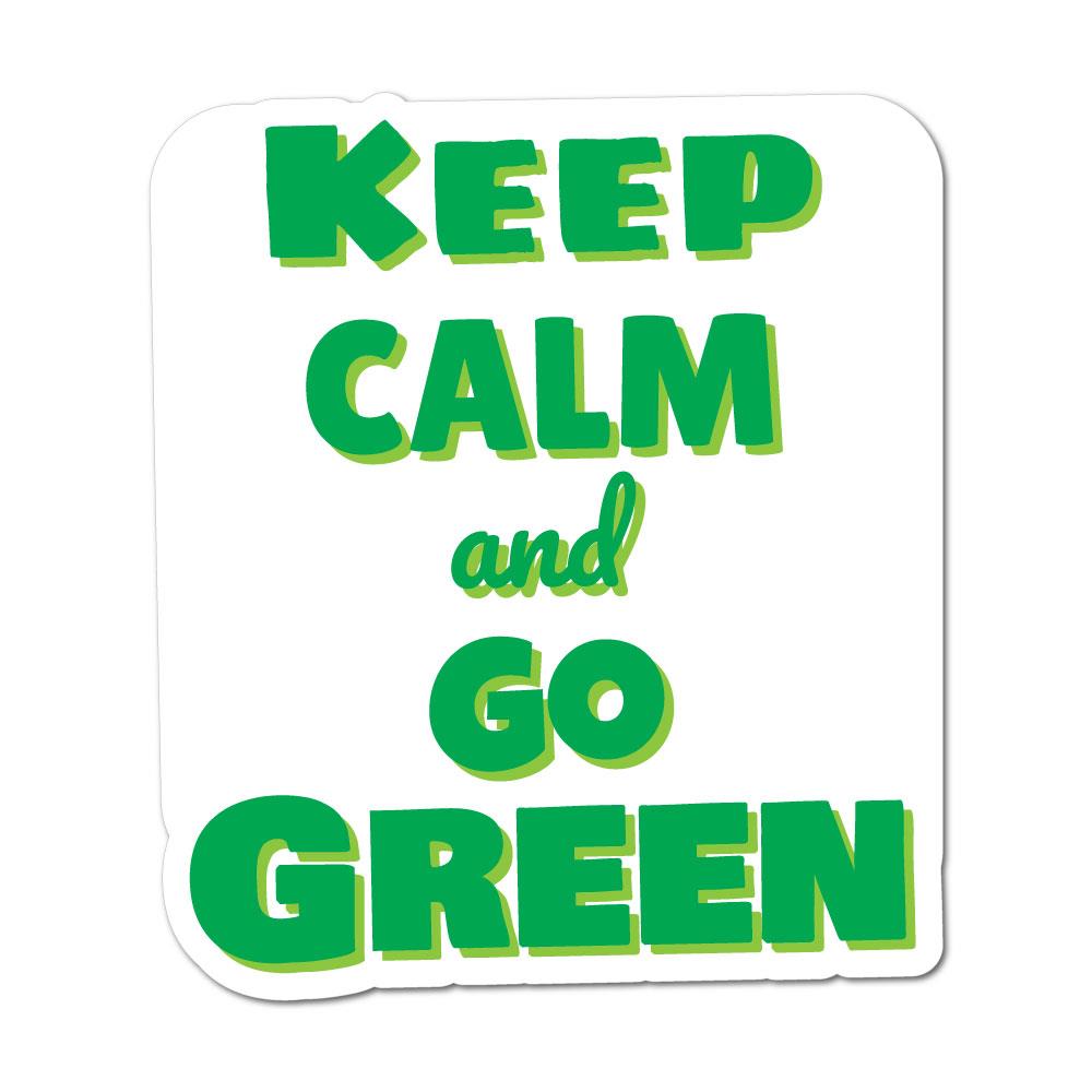 Go Green Sticker Decal | Environment Stickers - Sticker Collective