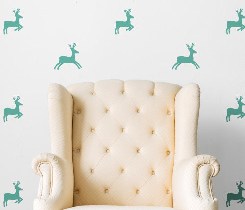 Pattern Deer (Set Of 24) Wall Sticker