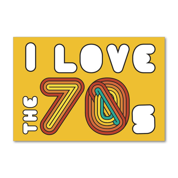 Love The Seventies Sticker Decal