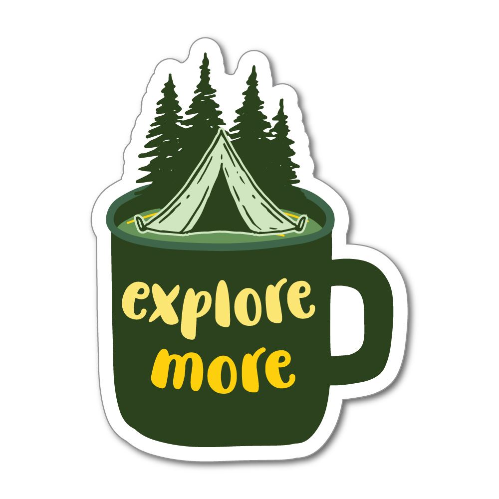 Explorative Sticker Explore More Sticker Decal | Camping Stickers - Sticker Collective