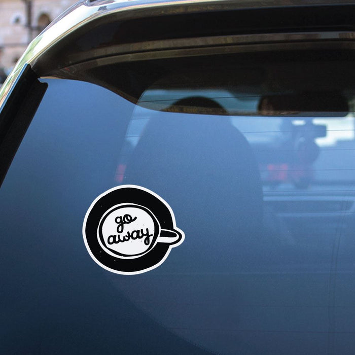 Go Away Sticker Decal