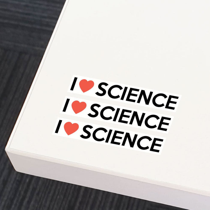 3X I Love Science Sticker Decal