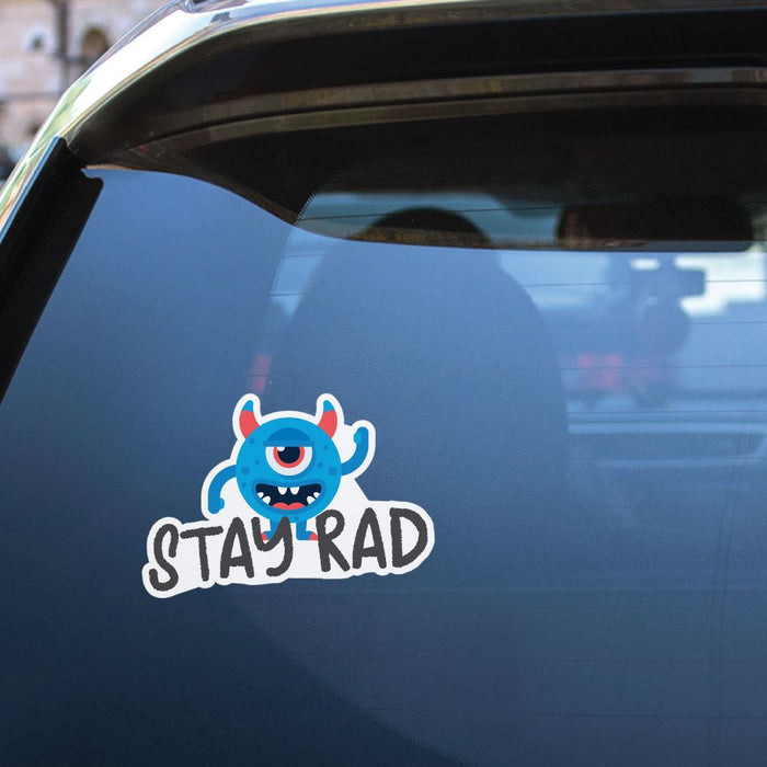 Stay Rad Alien Sticker Decal