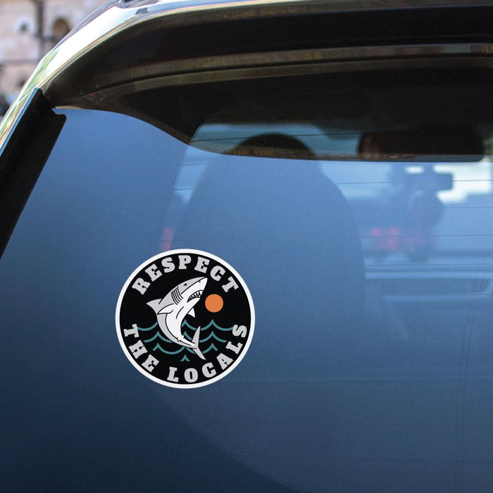 Respect Local Sticker Respect The Locals Sticker Decal | Ocean Stickers - Sticker Collective