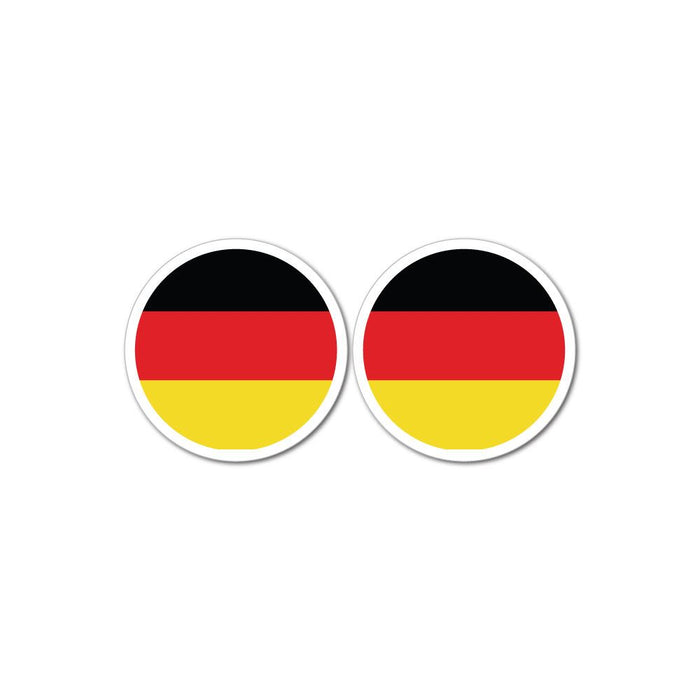 German Flag X2 Sticker Decal