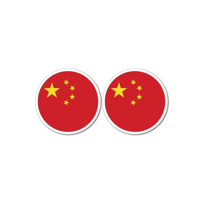 China Flag X2 Sticker Decal