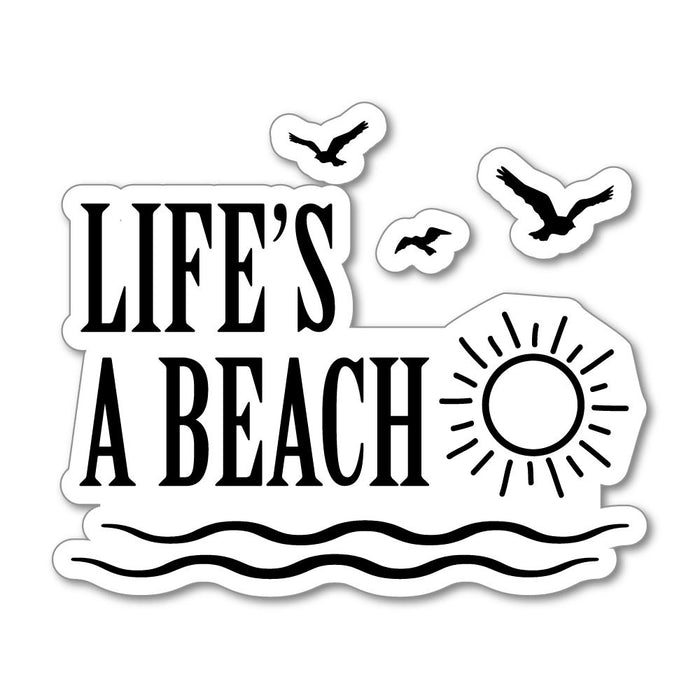 Life Is A Beach Sticker Decal