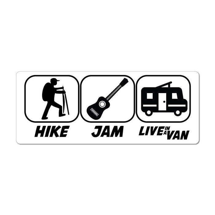 Hike Jam Campervan Car Sticker Decal