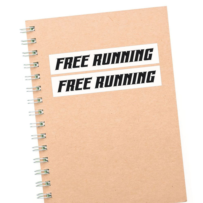 2X Free Running Parkour Sticker Decal
