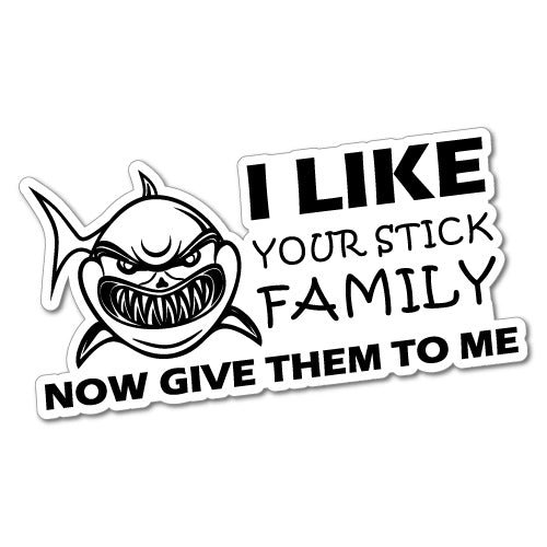 Shark Eat Your Family Sticker