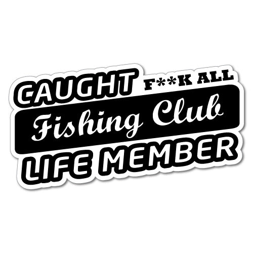 Caught Fishing Club Sticker