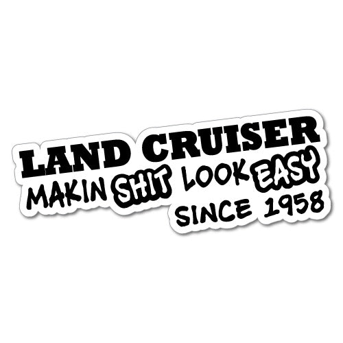 Since 1958 Heritage Sticker For Landcruiser 4X4 4Wd