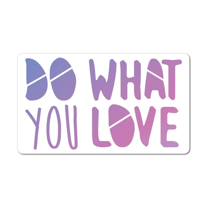Do What You Love Purple Sticker Decal