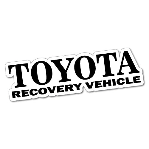 Recovery Vehicle Sticker Recovery Vehicle For Toyota Sticker | 4WD Stickers - Sticker Collective