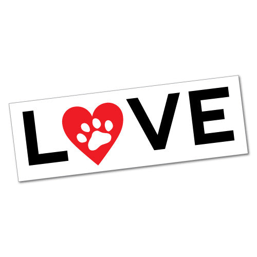 Love Cat Paw Pet Sticker