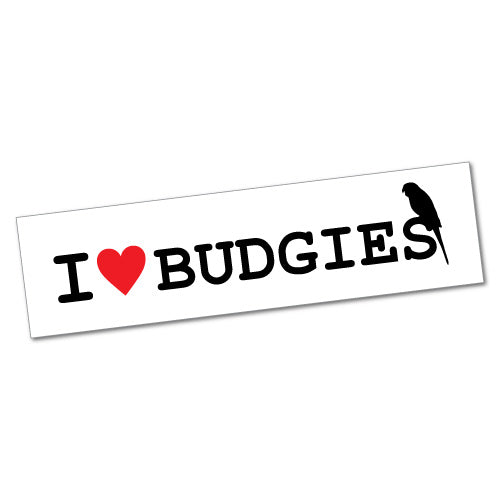 I Heart Budgies Sticker