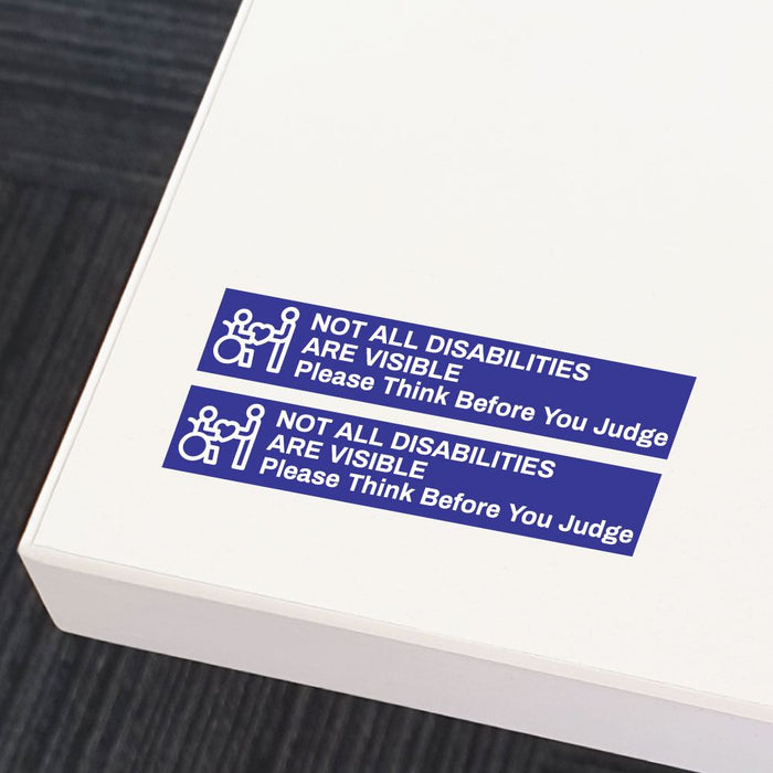 2X Think Before You Judge Sticker Decal