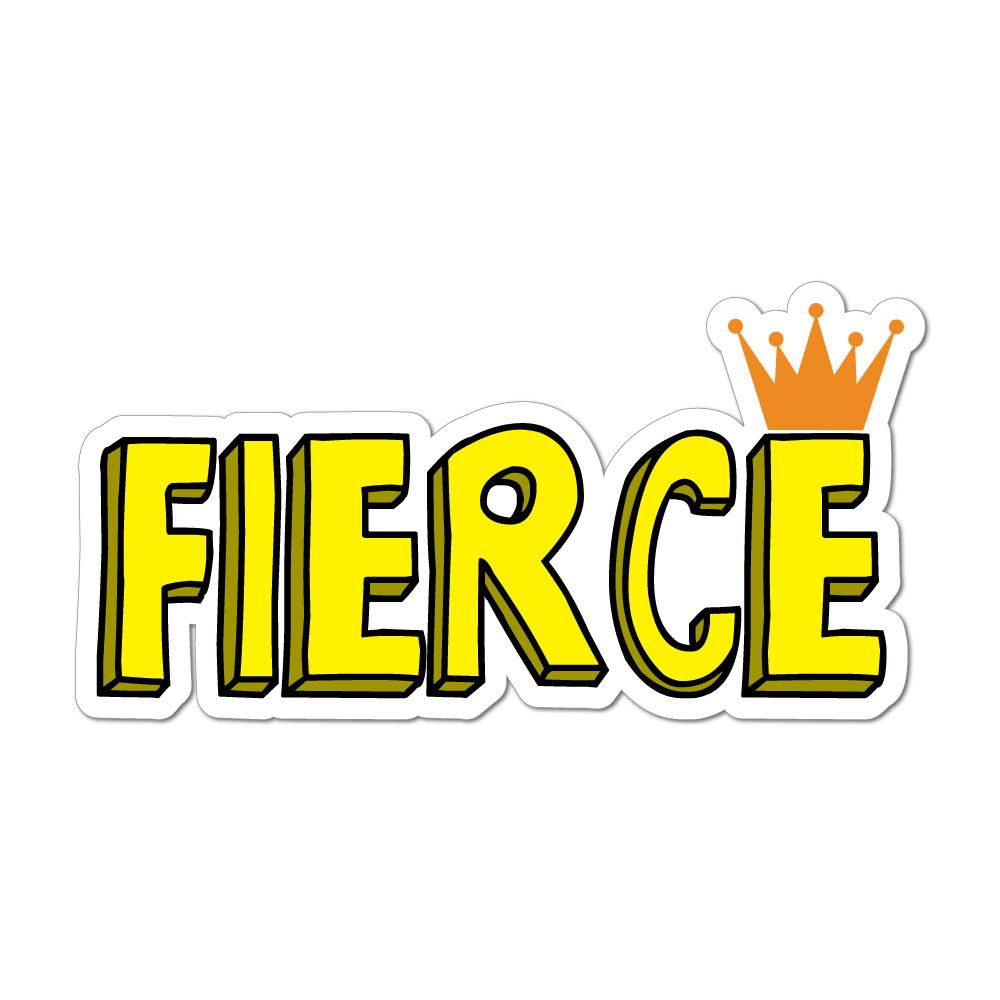 Fierce Queen Sticker Decal | Feminist Stickers - Sticker Collective