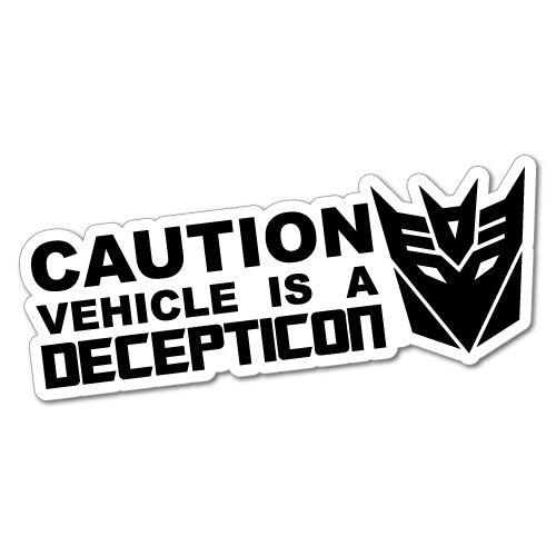 Warning Funny Robots Vehicle Sticker