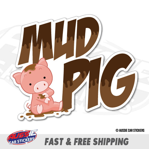 4X4 4Wd Offroad Mud Pig Sticker