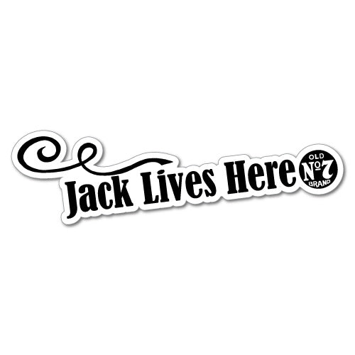 Jack Lives Here Fridge Sticker