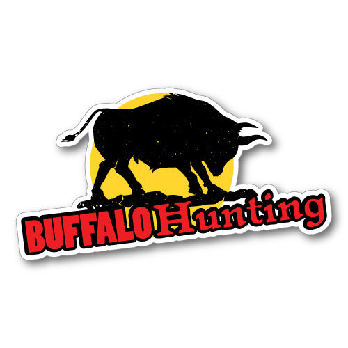 Buffalo Hunting Sticker | Hunting Stickers - Sticker Collective