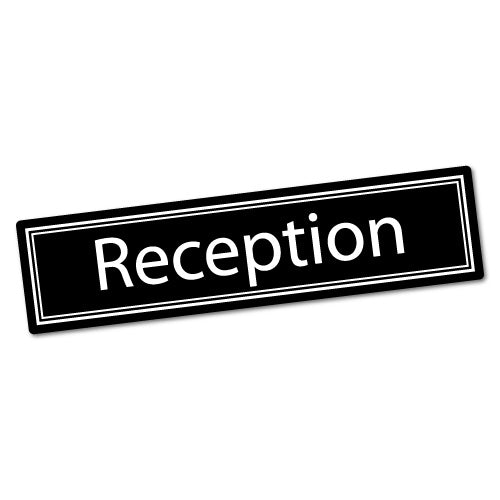 Reception Door Sign Sticker | Signage Stickers - Sticker Collective