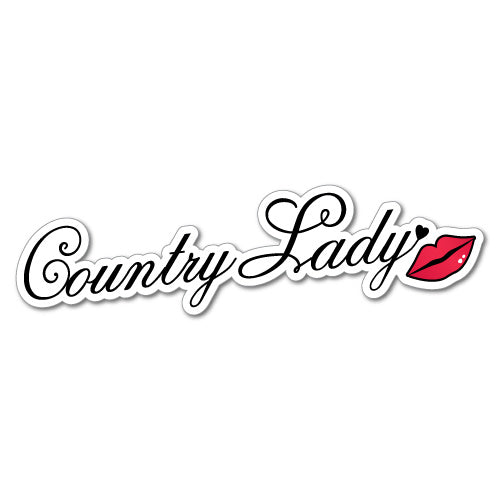 Country Lady Sticker
