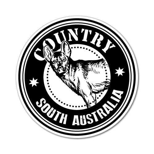 Country Dingo Sa Round Sticker