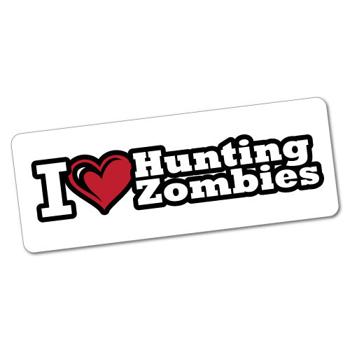 I Heart Zombie Hunting Sticker