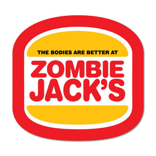 Zombie Burgers Fast Food Sticker