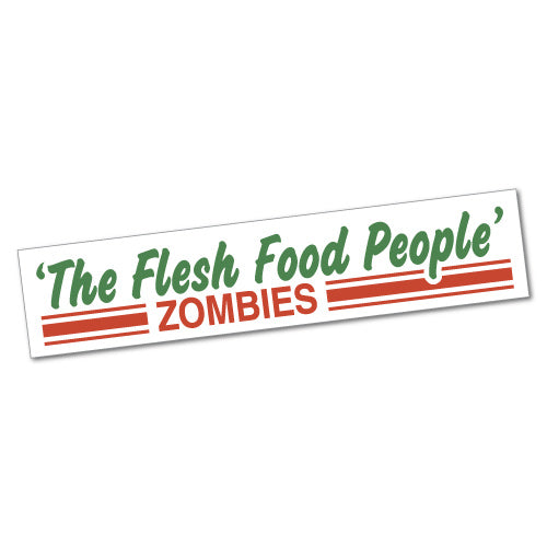 The Flesh Food People Sticker Zombie