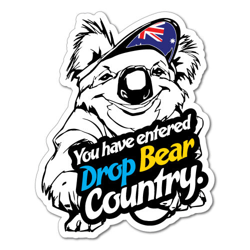 Drop Bear Country Koala Sticker