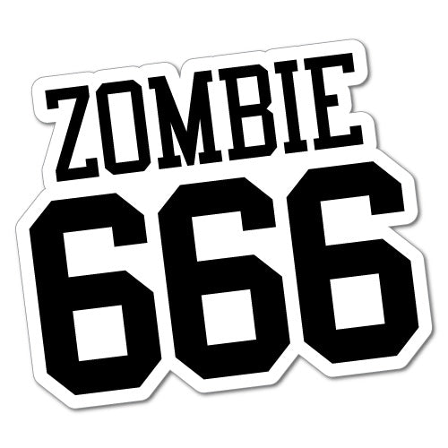 Zombie 666 Sticker