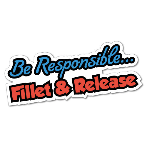 Fillet & Release Sticker