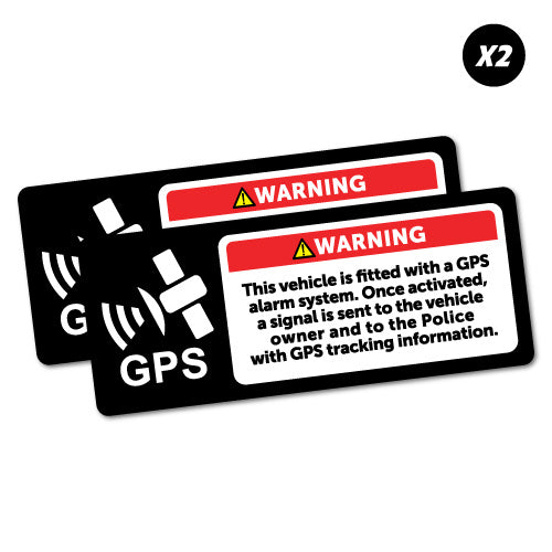 2X Warning Gps Alarm System Sticker