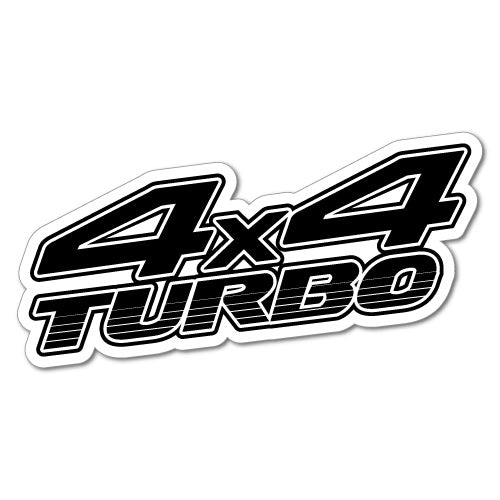4X4 Turbo Sticker