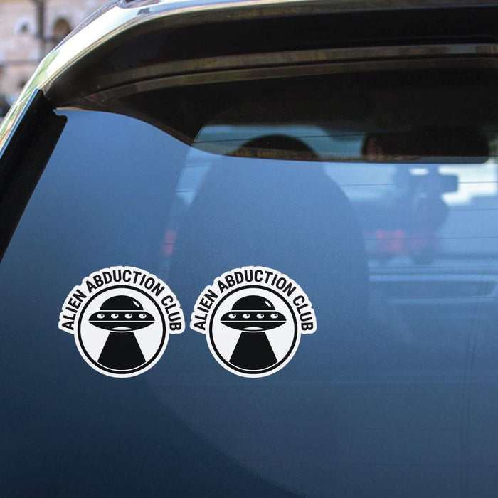 2X Alien Abduction Club Sticker Decal