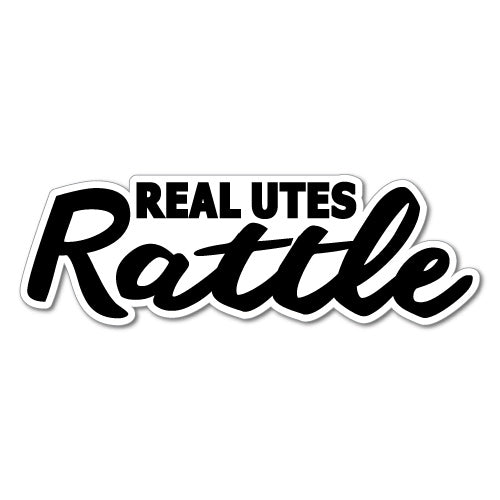 Real Utes Rattle Sticker