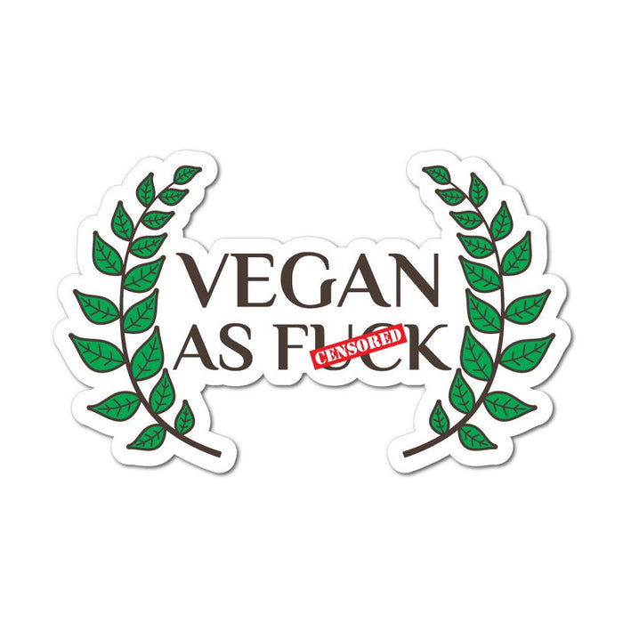 Vegan As Fck Af Sticker Decal