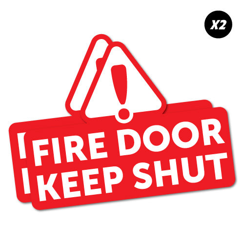 Fire Door Keep Shut Sticker